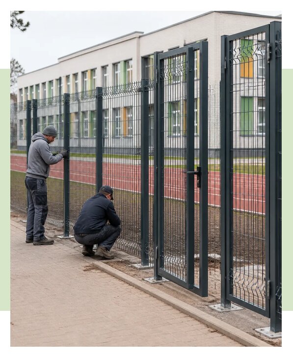 Монтаж ограждений для школ и учебных учреждений в Канаше